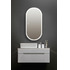 Зеркало-шкаф Silver Mirrors Soho-BLACK 500х1000 прав. (сенсорный выключатель) LED-00002613