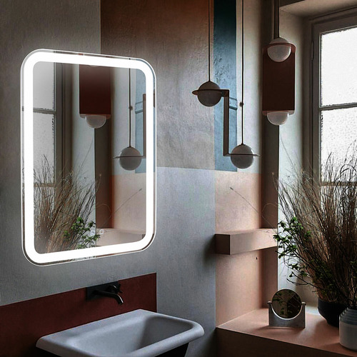 Зеркало Silver Mirrors Мальта-VOICE 550х800 (голос.управление, подогрев, сенс. выключатель) LED-00002615