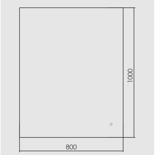 Зеркало Silver Mirrors Daster - Lite 800х1000 (сенсорный выключатель, гор/верт) LED-00002646