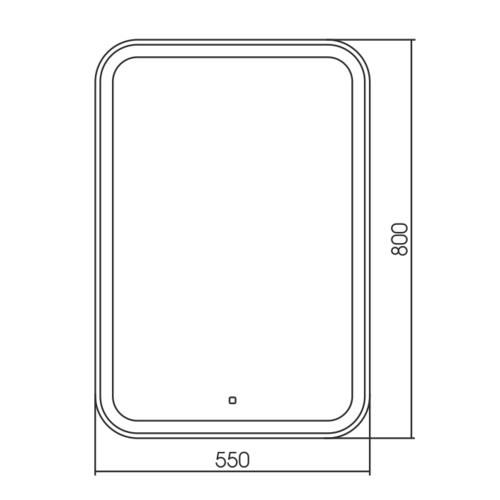 Зеркало Silver Mirrors Мальта-ТХ 550х800 (сенсорный выключатель, тепл.холод.свет) LED-00002698