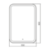 Зеркало Silver Mirrors Мальта-ТХ 550х800 (сенсорный выключатель, тепл.холод.свет) LED-00002698