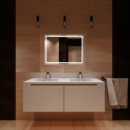 Зеркало Silver Mirrors Ливия-Р 800х600 (сенсорный выключатель, датчик присутствия) LED-00002744