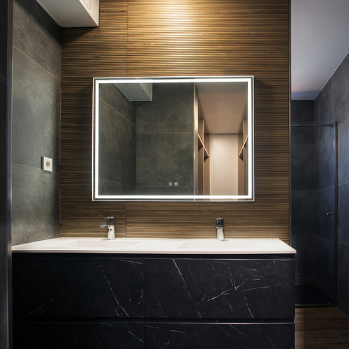 Зеркало Silver Mirrors Ливия-Р 800х600 (сенсорный выключатель, датчик присутствия) LED-00002744