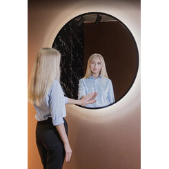 Зеркало Silver Mirrors Monaco-BLACK d1000 (бесконтактный сенсор, доп.упаковка) LED-00002769