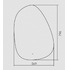 Зеркало Silver Mirrors Molecula - Lite 569х796 (открытая подсветка, бесконтактный сенсор) LED-00002801