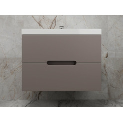 Тумба подвесная Style Line Матис 80 Classic 80 (2 ящика) тауп темный эмаль ЛС-00002298