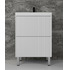 Тумба напольная Style Line Стокгольм 60 Classic 60 (2 ящ.) белый рифленый софт Push ЛС-00002333