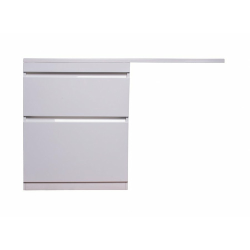 Тумба напольная Style Line Даллас 130 Люкс белая Plus СС-00000557