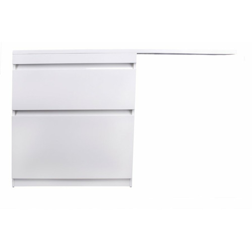 Тумба напольная Style Line Даллас 150 2 ящика Люкс белая Plus СС-00002303
