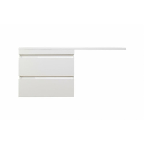 Тумба подвесная Style Line Даллас 150 2 ящика Люкс белая Plus СС-00002304