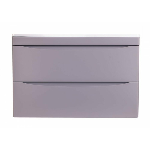 Тумба подвесная Style Line Бергамо мини 90 (2 ящ.) Люкс антискрейтч серый Plus СС-00002365