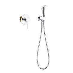 Смеситель встроенный с гигиеническим душем Timo Saona 2389/00SM хром из латуни