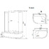 Душевая кабина Timo Standart Silver Fabric 110х85х220 T-6610SR прямоугольная-асимметричная