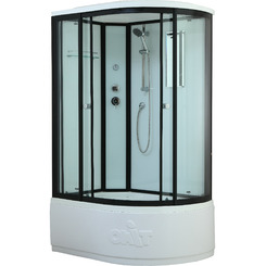 Душевая кабина Timo Standart Black 120х85х220 T-6620BL прямоугольная-асимметричная