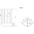 Душевая кабина Timo Standart Black 90х90х220 T-6690B четверть круга