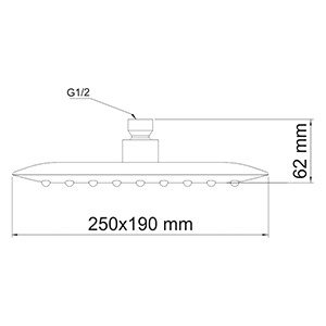 Тропическая лейка Wasser Kraft A031 прямоугольная