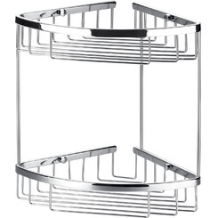 Полка угловая 2-ярусная Art&Max AM-8961-Cr (цвет хром)