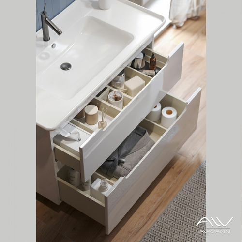 Тумба с раковиной Alavann Berta 105 белая