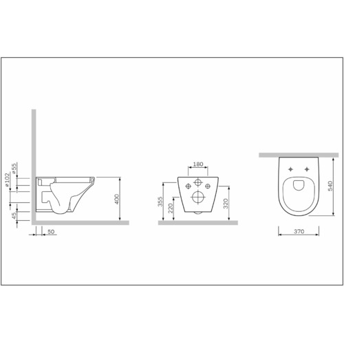 Подвесной унитаз Am.Pm Inspire C501700WH FlashClean