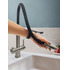 Смеситель для кухни с гибким изливом AltroBagno Flusso 050203 GrMt латунь оружейная сталь