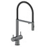 Смеситель для кухни с гибким изливом AltroBagno Flusso 050203 GrMt латунь оружейная сталь