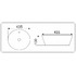 Раковина CeramaLux Luxline D1306H020 чёрная с серебром
