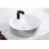 Раковина CeramaLux Luxline D1306H021 белая с серебром