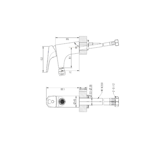 Смеситель Bravat Drop-D F348162C для биде