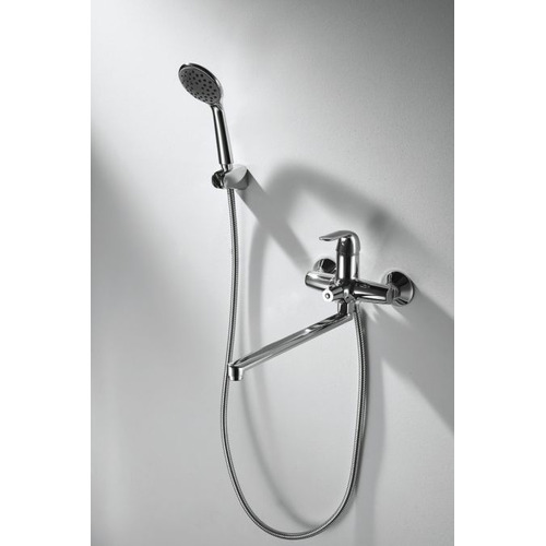 Смеситель Bravat Simple F6135193CP-LB-RUS для ванны с длинным изливом