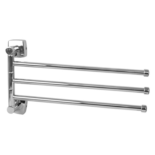 Полотенцедержатель 3-е рога Fixsen Kvadro FX-61302A-3 поворотный