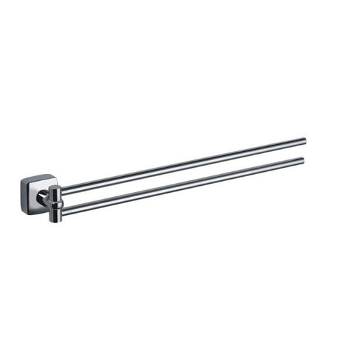 Полотенцедержатель 2-е рога Fixsen Kvadro FX-61302A поворотный