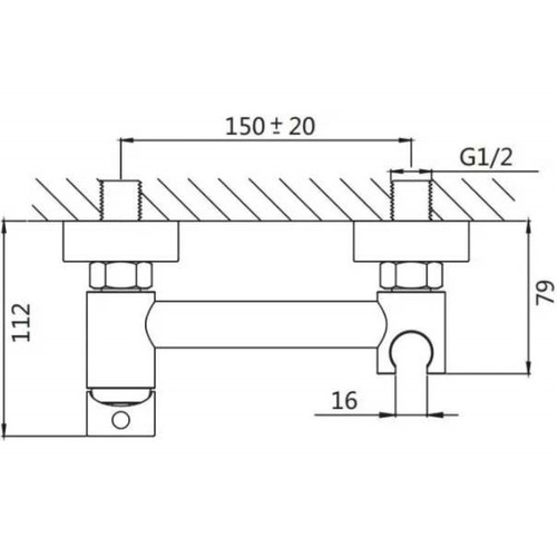 Гигиенический душ Shevanik S107T со смесителем графит матовый