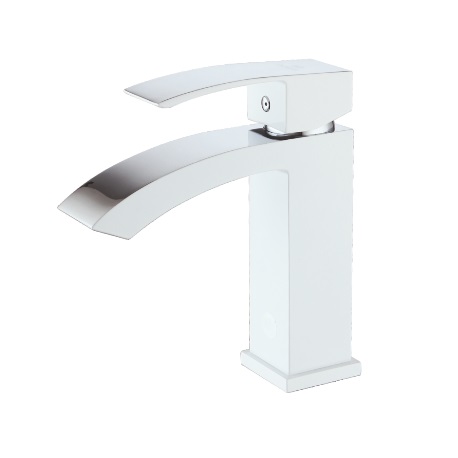 Смеситель для раковины Ganzer Leon GZ 44011F (25011F) белый