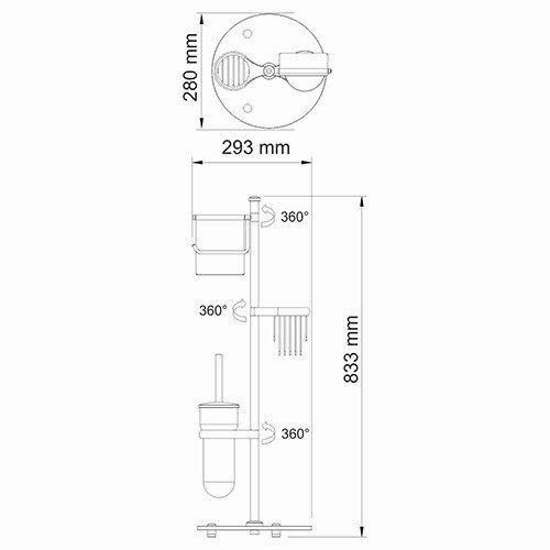 Стойка Wasser Kraft Ammer K-1236 напольная