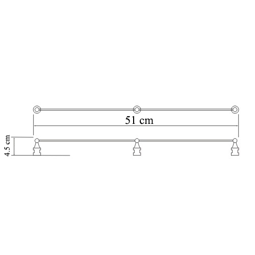Wasser Kraft K-014 бортик для полочек 3024, 6224