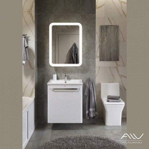 Тумба с раковиной Alavann Linda 60 белая