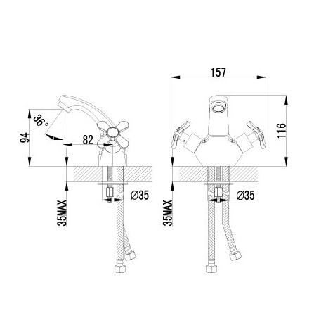 Смеситель Lemark Partner LM6546C для раковины