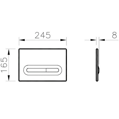 Кнопка смыва Vitra Loop 740-0780 хром