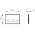 Кнопка смыва Vitra Loop 740-0780 хром