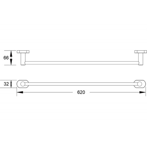 Полотенцедержатель Shevanik SG5117H черный матовый