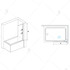 Шторка на ванну RGW Screens SC-53 80х150 стационарная