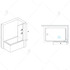 Шторка на ванну RGW Screens SC-54 80х150 стационарная