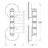 Крючок 4-е рога Ellux Elegance Ele 004