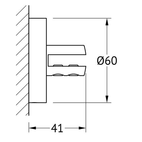 Держатель полки Ellux Elegance Ele 032