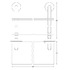 Полка 2-х ярусная Ellux Elegance Ele 035 40 см