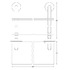 Полка 2-х ярусная Ellux Elegance Ele 039 80 см