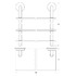 Полка 3-х ярусная Ellux Elegance Ele 041 40 см