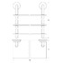 Полка 3-х ярусная Ellux Elegance Ele 045 80 см