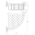 Полка 3SC Stilmar Chrome Sti 008 23 см угловая