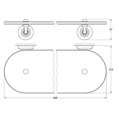 Полка 3SC Stilmar Chrome Sti 015 60 см